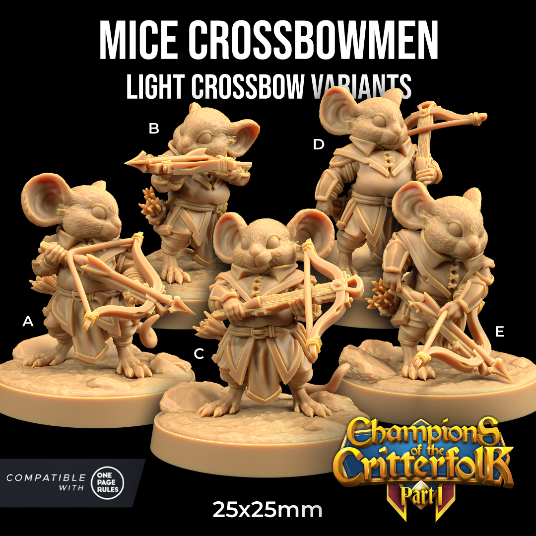 Crossbow Mice | PRESUPPORTED | Champions of The Critterfolk Pt. 1